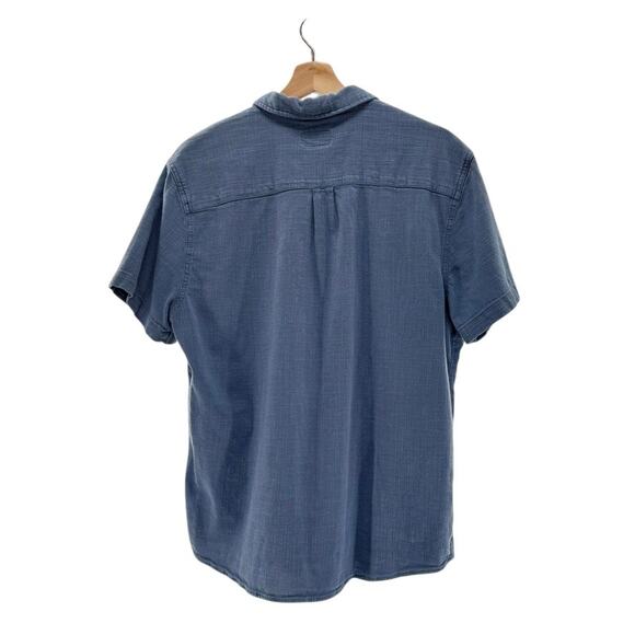 Marine Layer Mens Selvedge Button Up Short Sleeve M/L Shirt Casual Staple - Picture 2 of 7